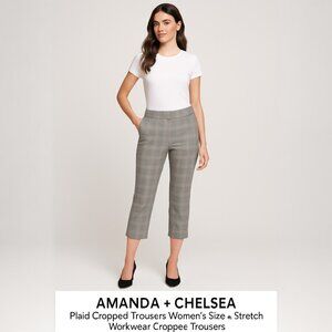 Amanda & Chelsea Plaid Capri Pants Sz 4 – Stretch Cropped Workwear